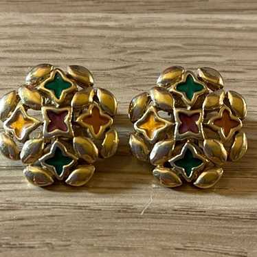 GIVENCHY CLIP ON EARRINGS WOMENS VINTAGE - image 1