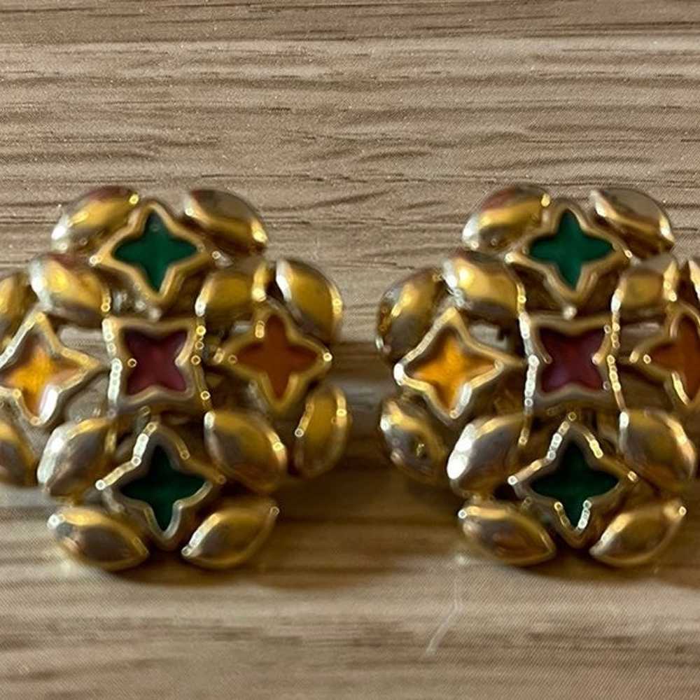 GIVENCHY CLIP ON EARRINGS WOMENS VINTAGE - image 2