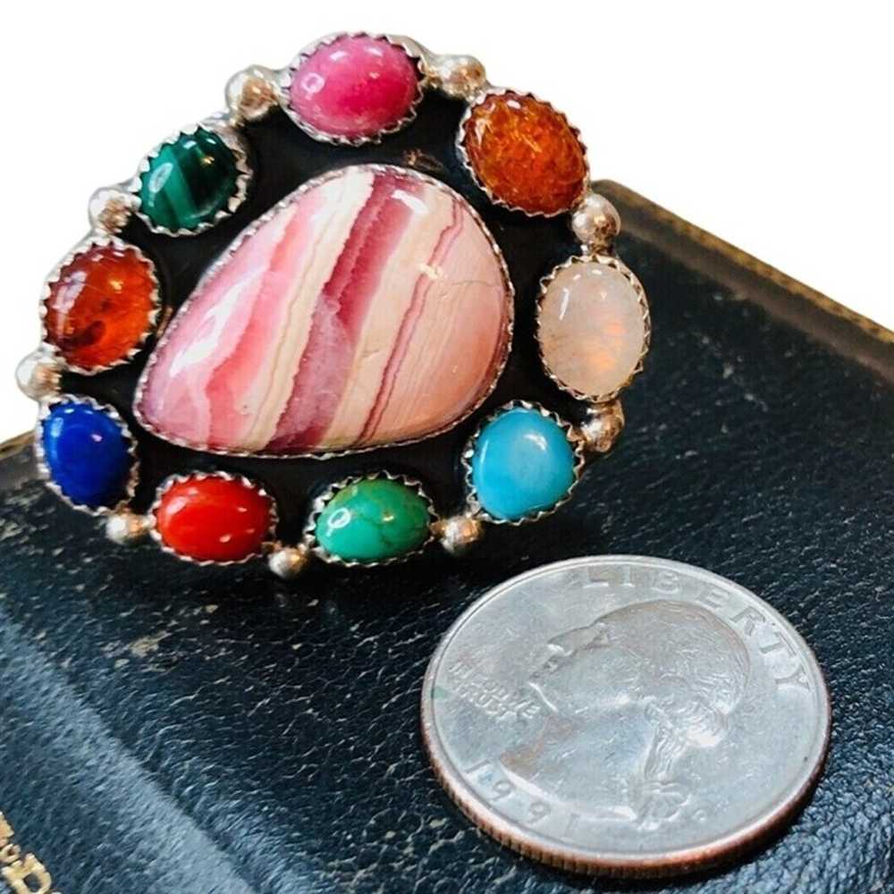 American Southwest Multi Gemstone Rhodochrosite T… - image 5