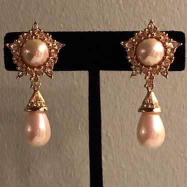 Christian Dior Clip On Earrings Pearl - image 1