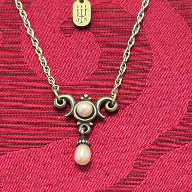 James Avery Faithful Spirit good Pendant w/Pearl Pendant