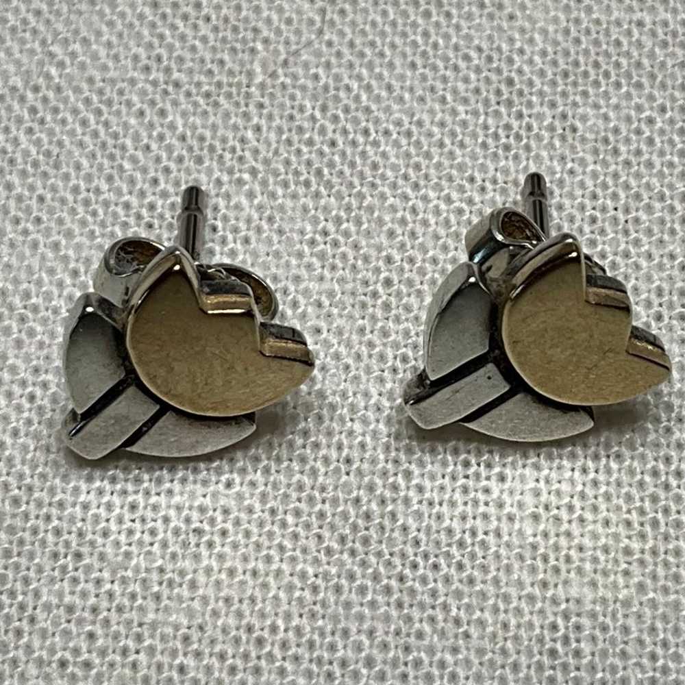 VINTAGE RETIRED JAMES AVERY TULIP EARRINGS, 14K a… - image 2