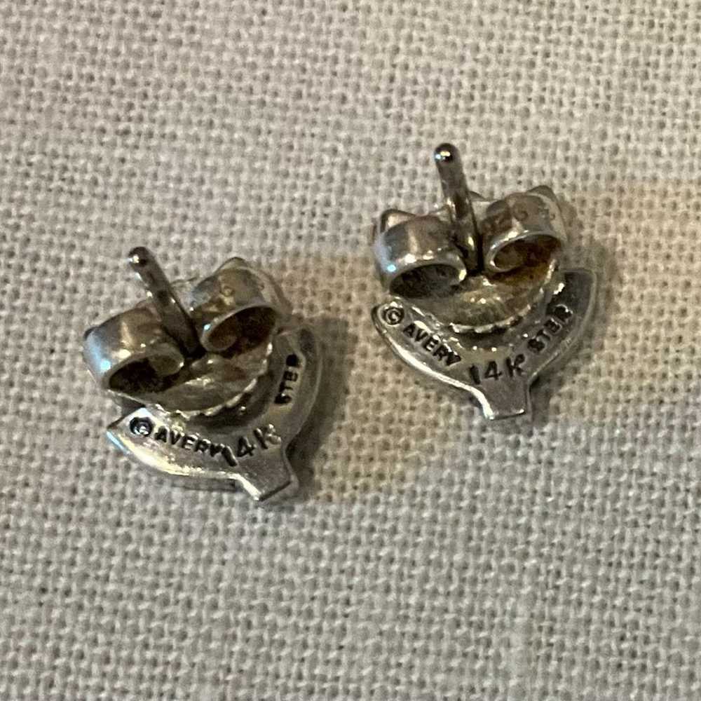 VINTAGE RETIRED JAMES AVERY TULIP EARRINGS, 14K a… - image 4