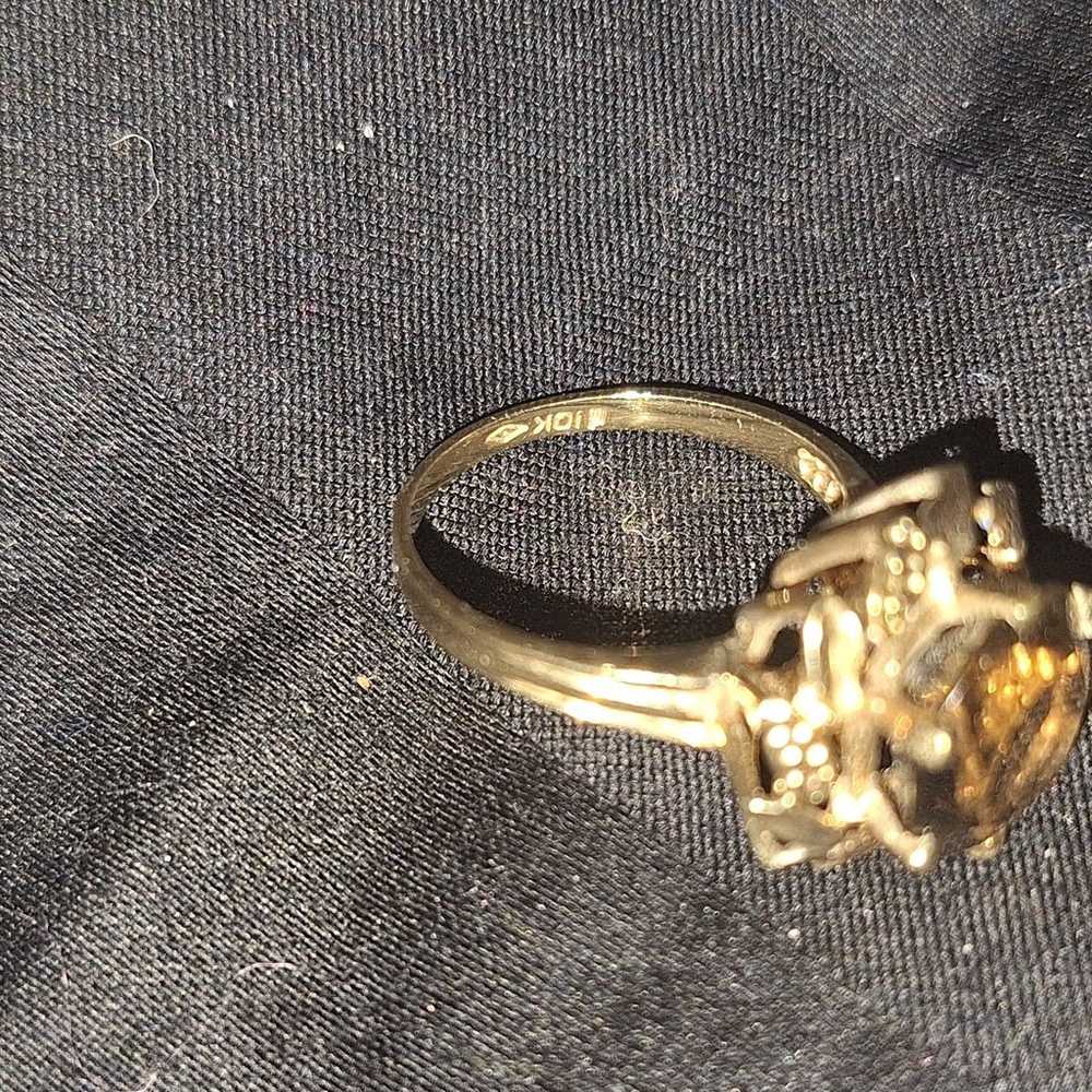 Vintage 10k gold ring - image 4