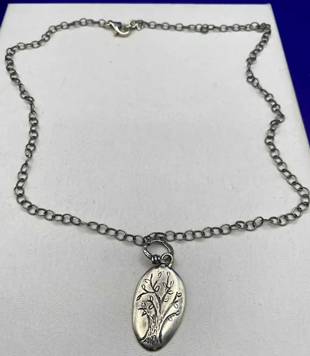 Oxidized Sterling Silver Silpada Family Tree Pend… - image 3