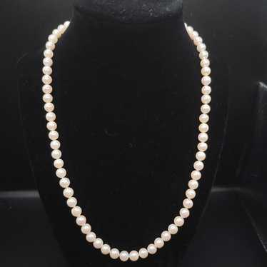 Vintae real gold and real pearl necklace 14kt 585