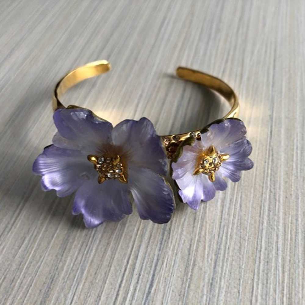 Lucite Flower bracelet - image 1