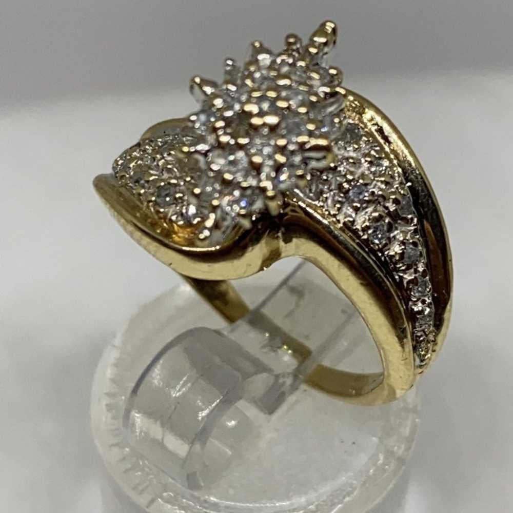 real diamond rings 10k solid gold $3988 - image 1