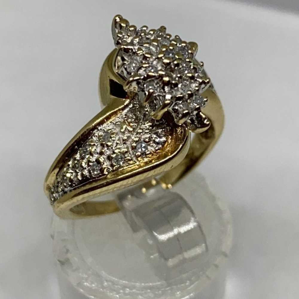 real diamond rings 10k solid gold $3988 - image 2