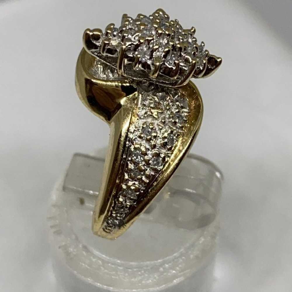 real diamond rings 10k solid gold $3988 - image 3