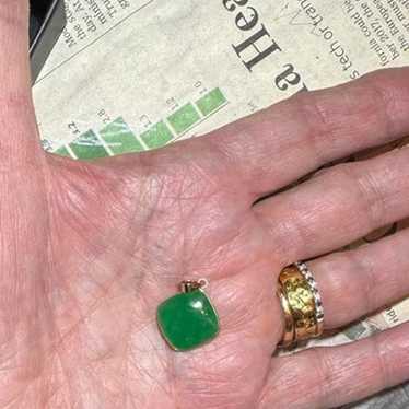 Genuine Jade and Gold Pendant