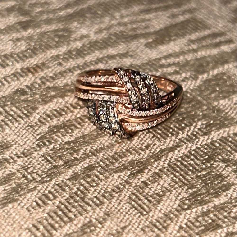 Rose Gold Diamond Ring - image 3