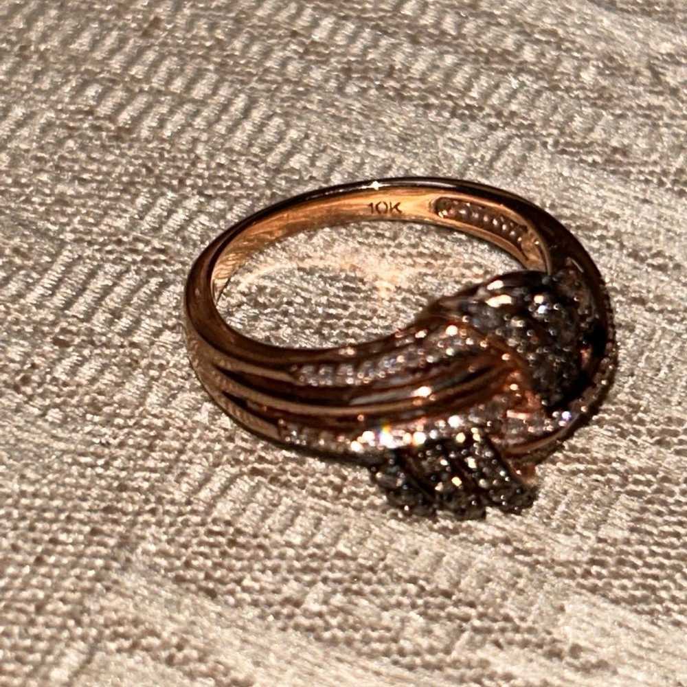 Rose Gold Diamond Ring - image 5