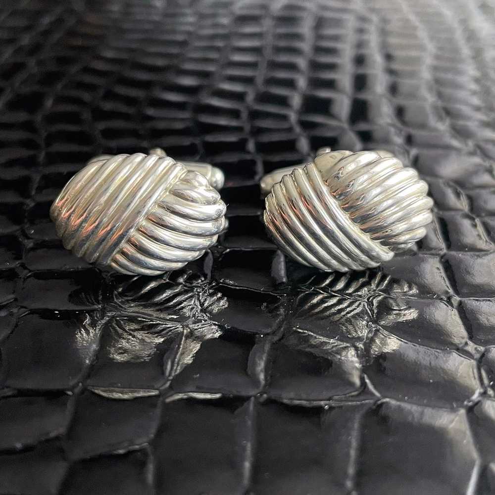 Tiffany &Co Sea Shell Sterling Cufflinks - image 3