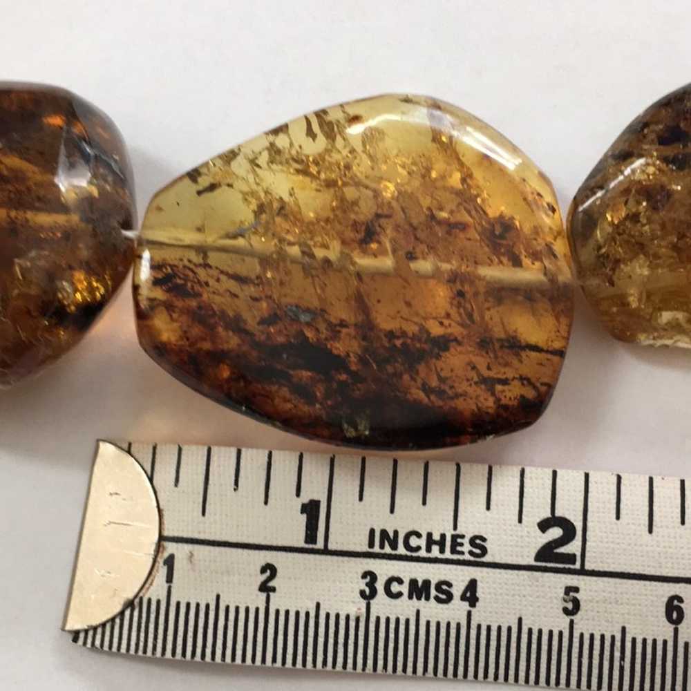 Natural Mexican amber chunky necklace - image 11