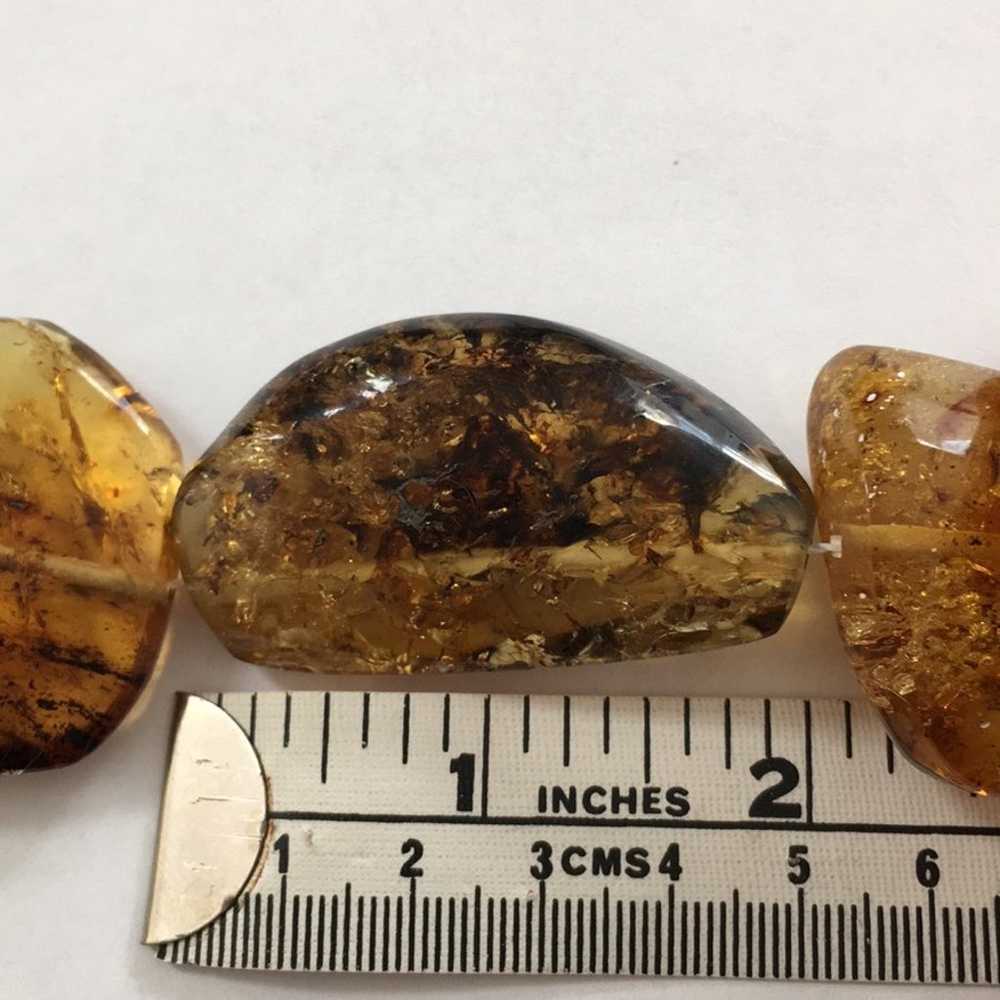 Natural Mexican amber chunky necklace - image 12