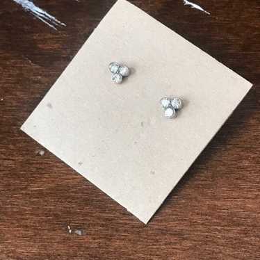 14K Diamond Stud Earrings Aprox 3/4Ct Vintage Diam