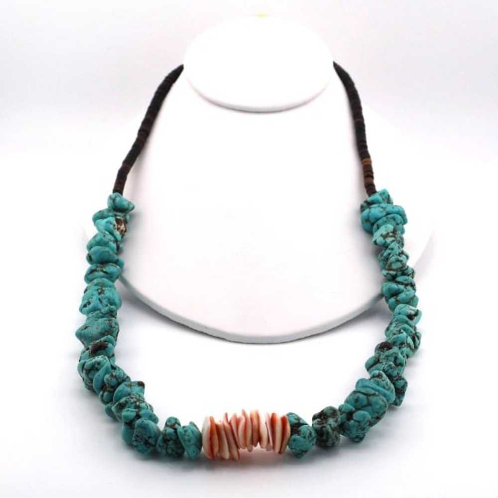 Authentic Vintage Native American Turquoise Neckl… - image 11