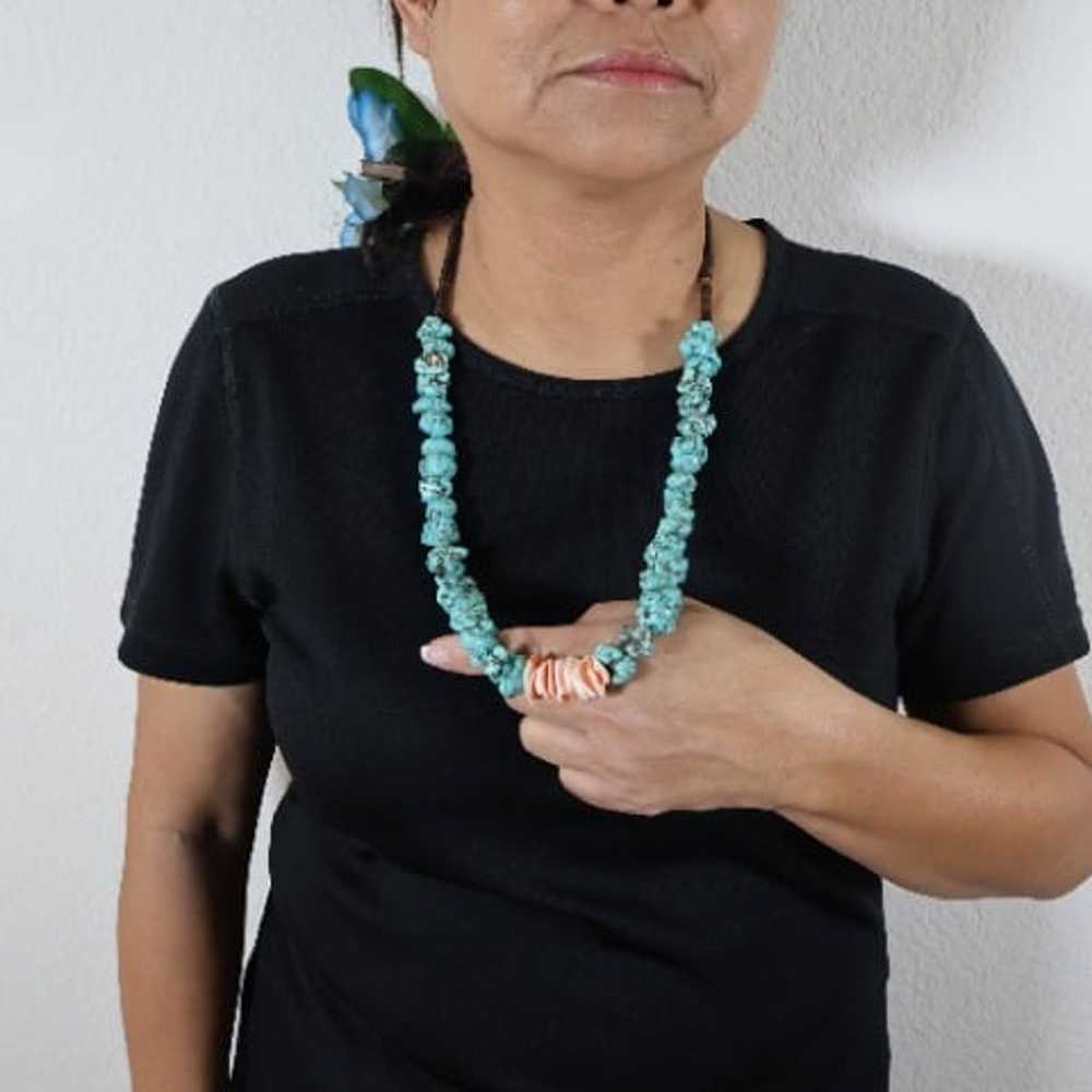 Authentic Vintage Native American Turquoise Neckl… - image 5