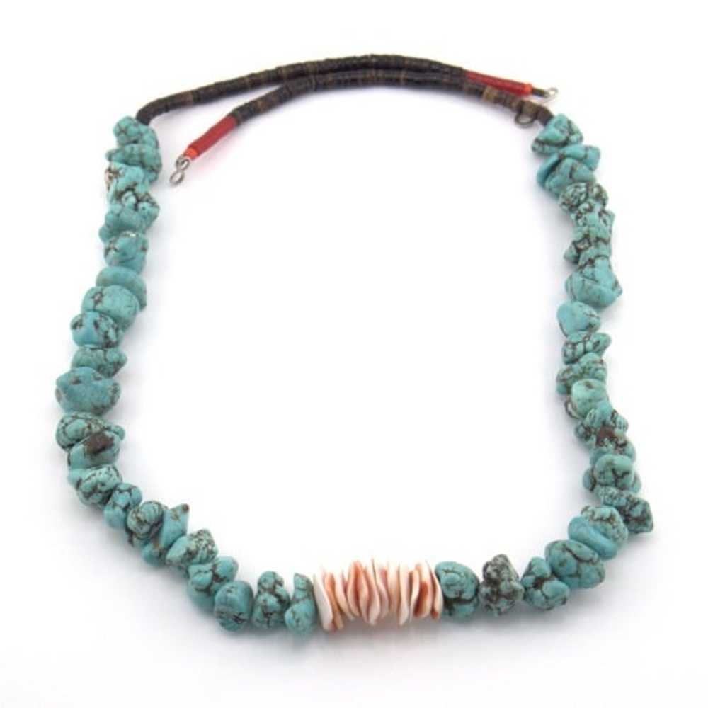 Authentic Vintage Native American Turquoise Neckl… - image 7