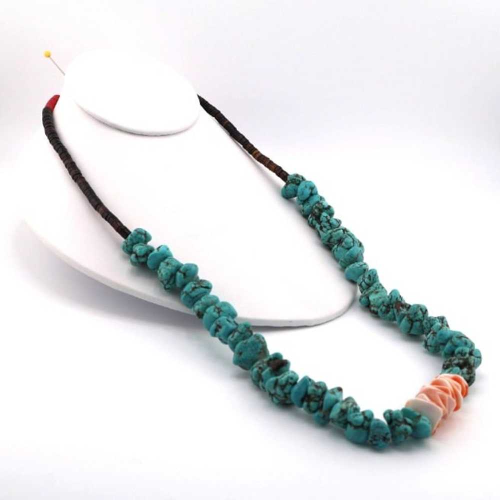 Authentic Vintage Native American Turquoise Neckl… - image 9