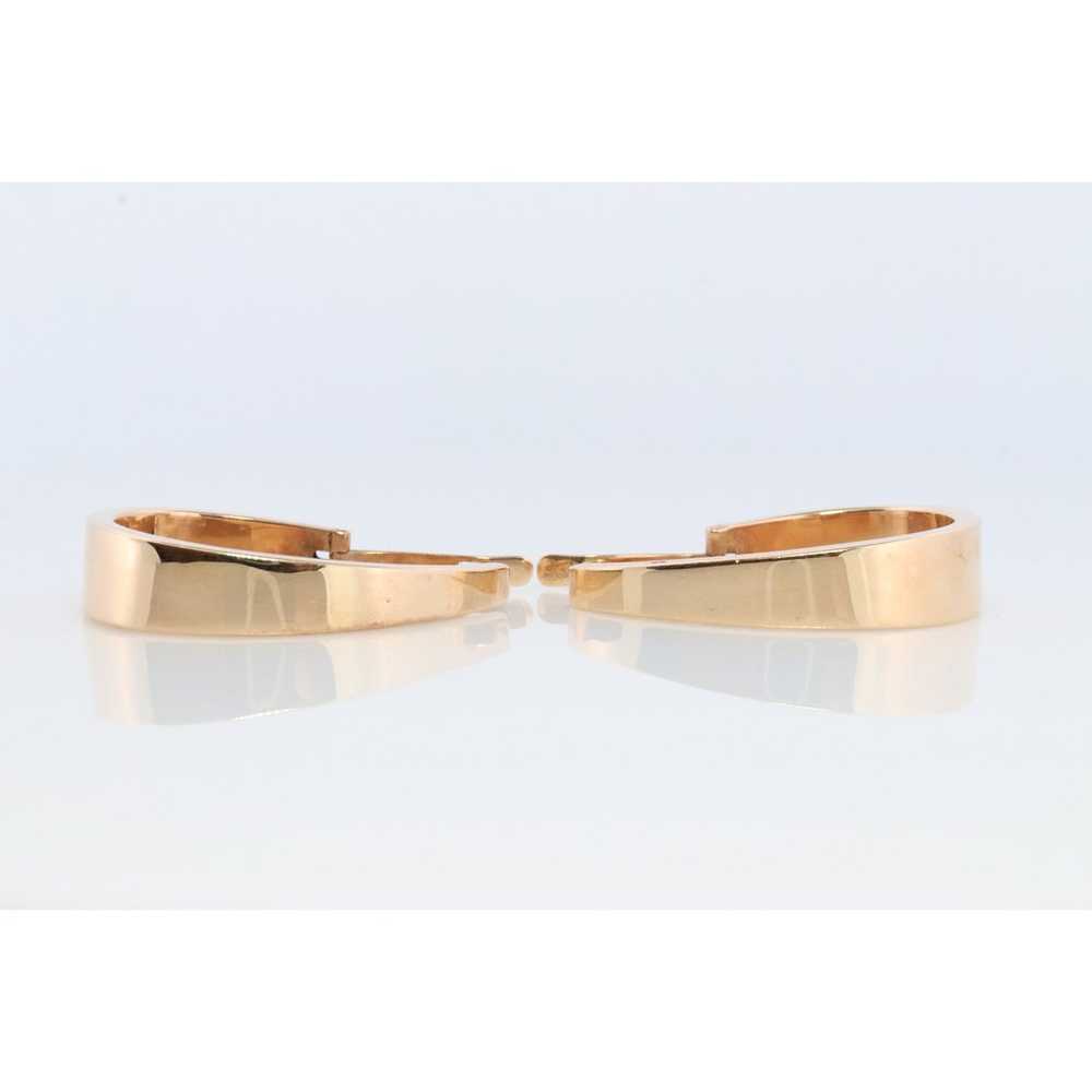 14k Gold J HOOP Earrings. Vintage Andrea Candela … - image 2