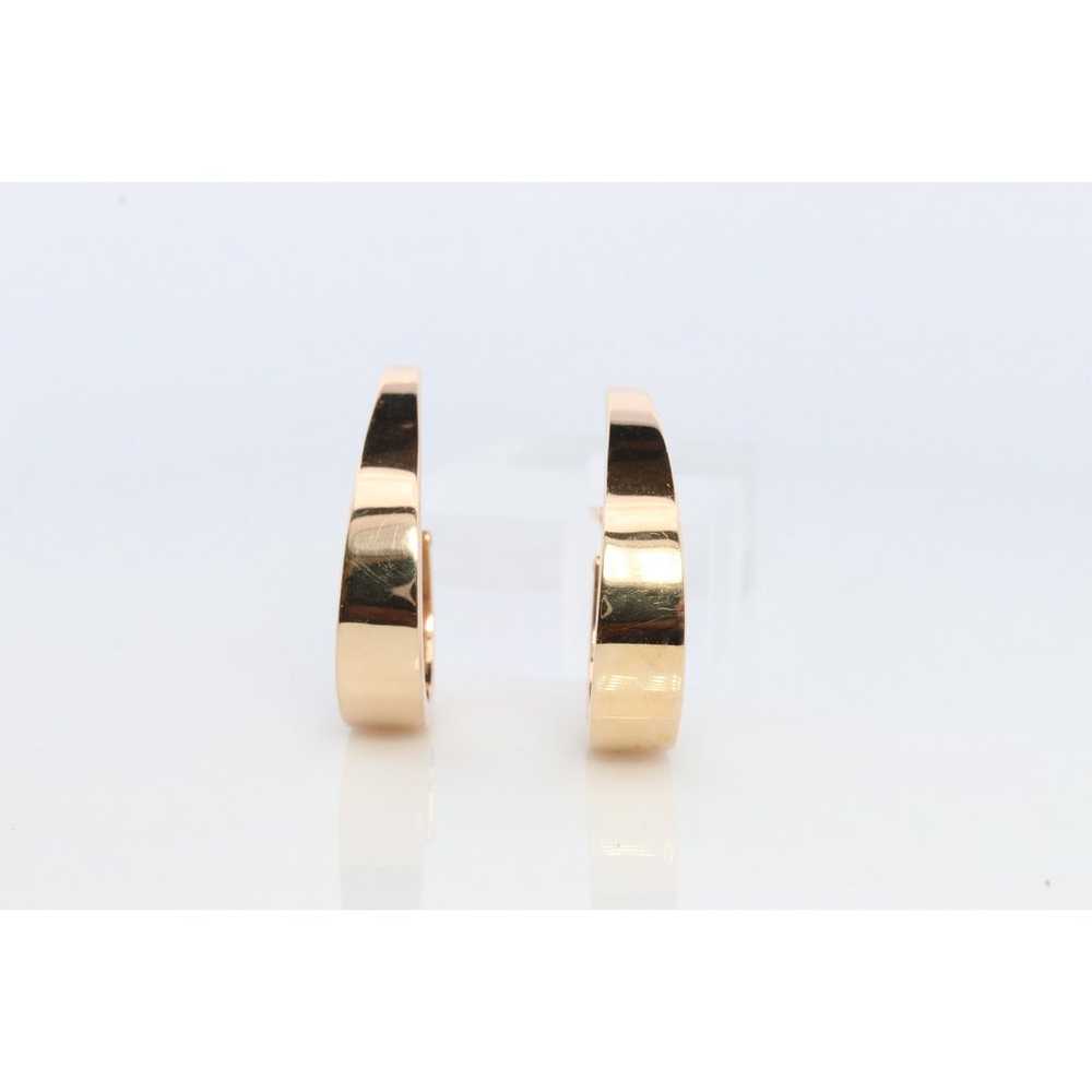 14k Gold J HOOP Earrings. Vintage Andrea Candela … - image 6