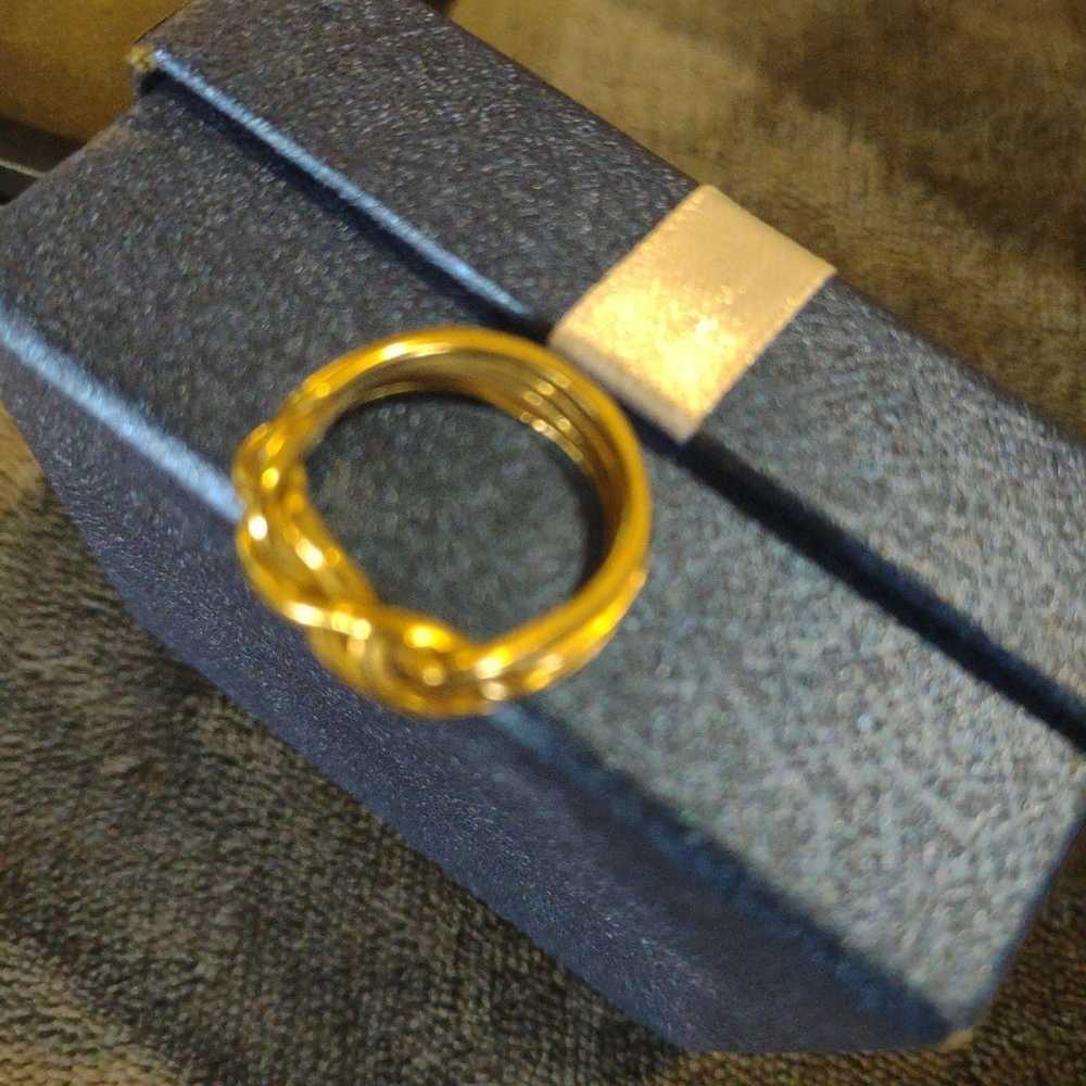 14K vintage puzzle ring - image 2