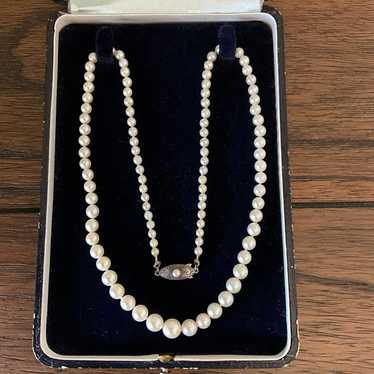 Real Vintage Japanese Fuji Akoya Pearl and Pearl N