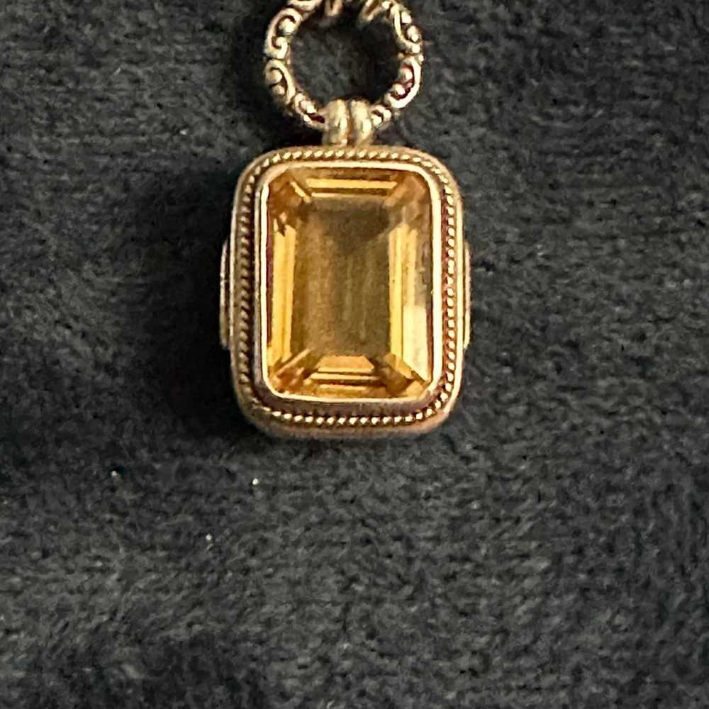 Vintage Effy citrine necklace - image 2