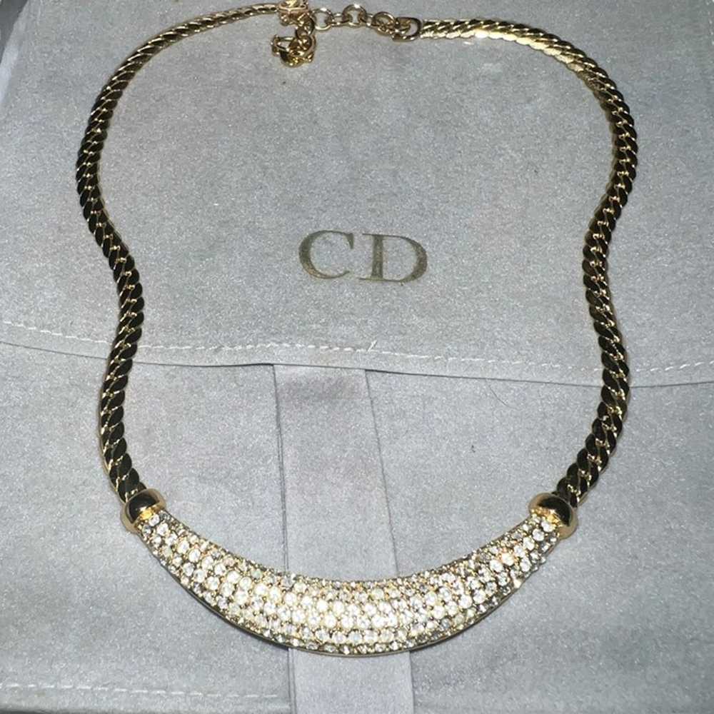 Christian Dior Vintage Rhinestone Encrusted Hold … - image 5