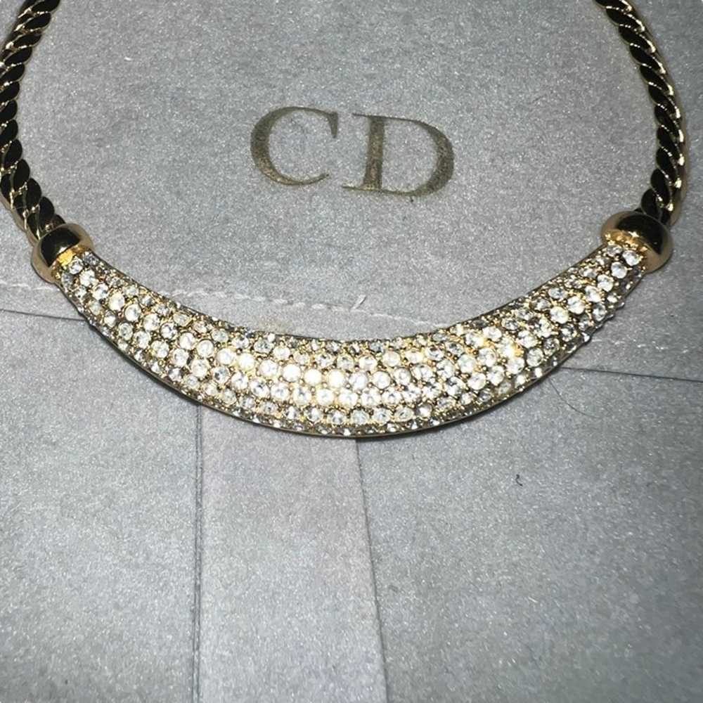 Christian Dior Vintage Rhinestone Encrusted Hold … - image 6