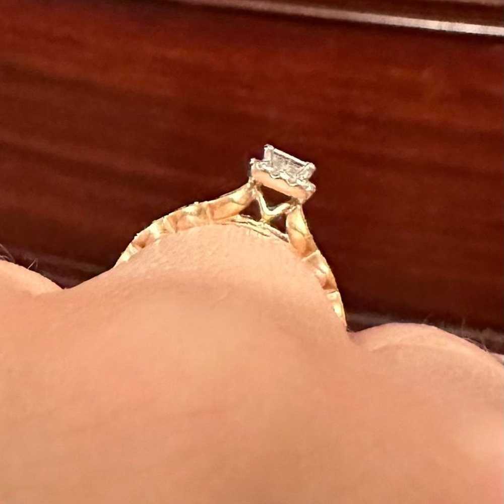 3/8 ct Diamond 10K Two-Tone Gold Ring & 1/15 ct D… - image 7