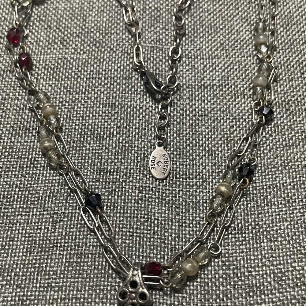 Vintage Robert Rose necklace - image 4