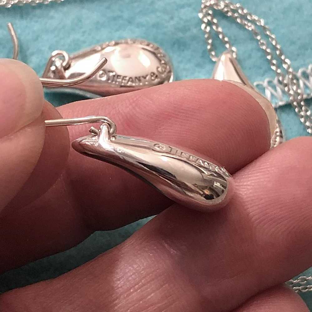 Tiffany & Co. Vintage Large Teardrop Pendant Neck… - image 8