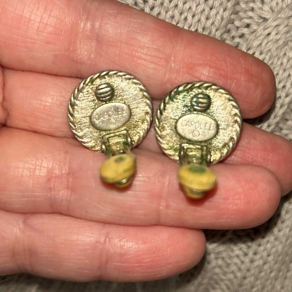 Vintage Carolee clip on earrings - image 6