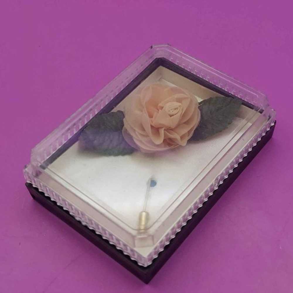 Vintage Chiffon Rose Stick Pin - image 5