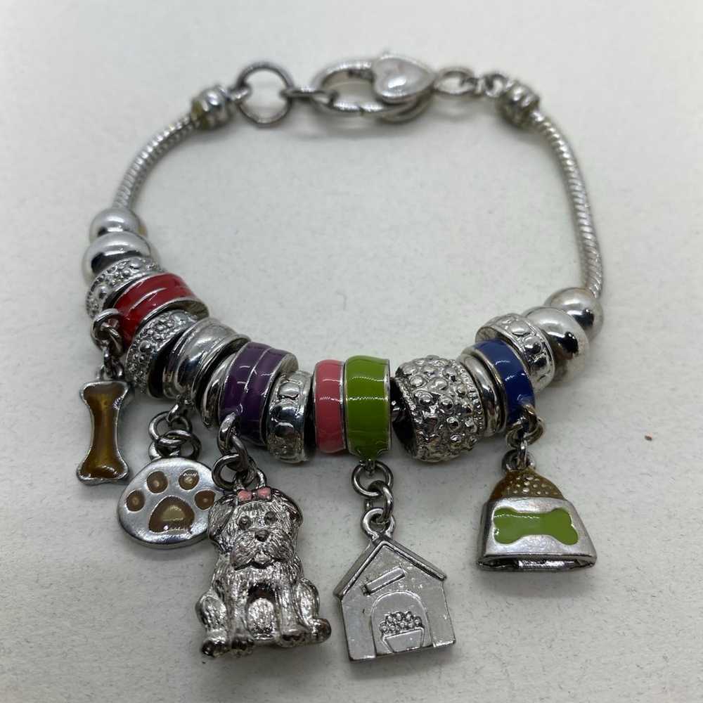 Vintage Puppy Love Charm Bracelet - image 1