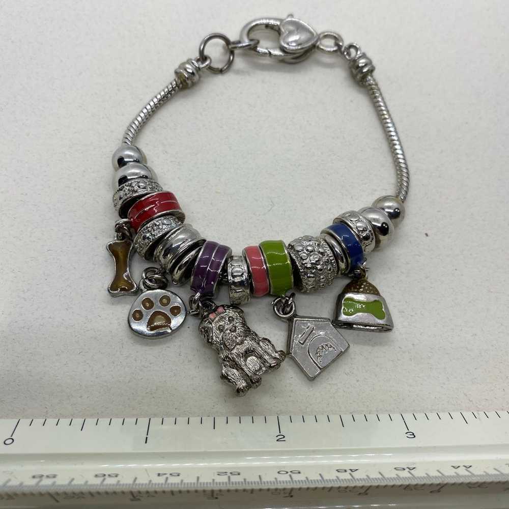 Vintage Puppy Love Charm Bracelet - image 3