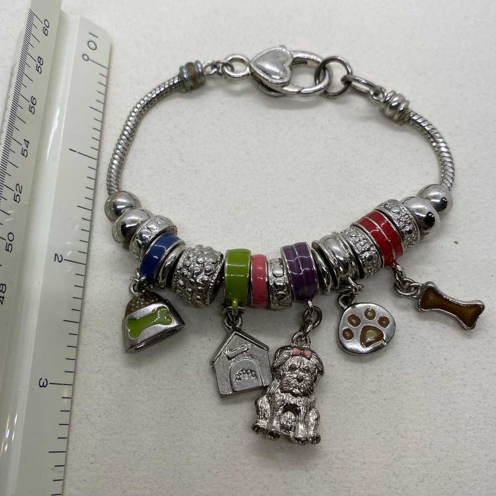 Vintage Puppy Love Charm Bracelet - image 4