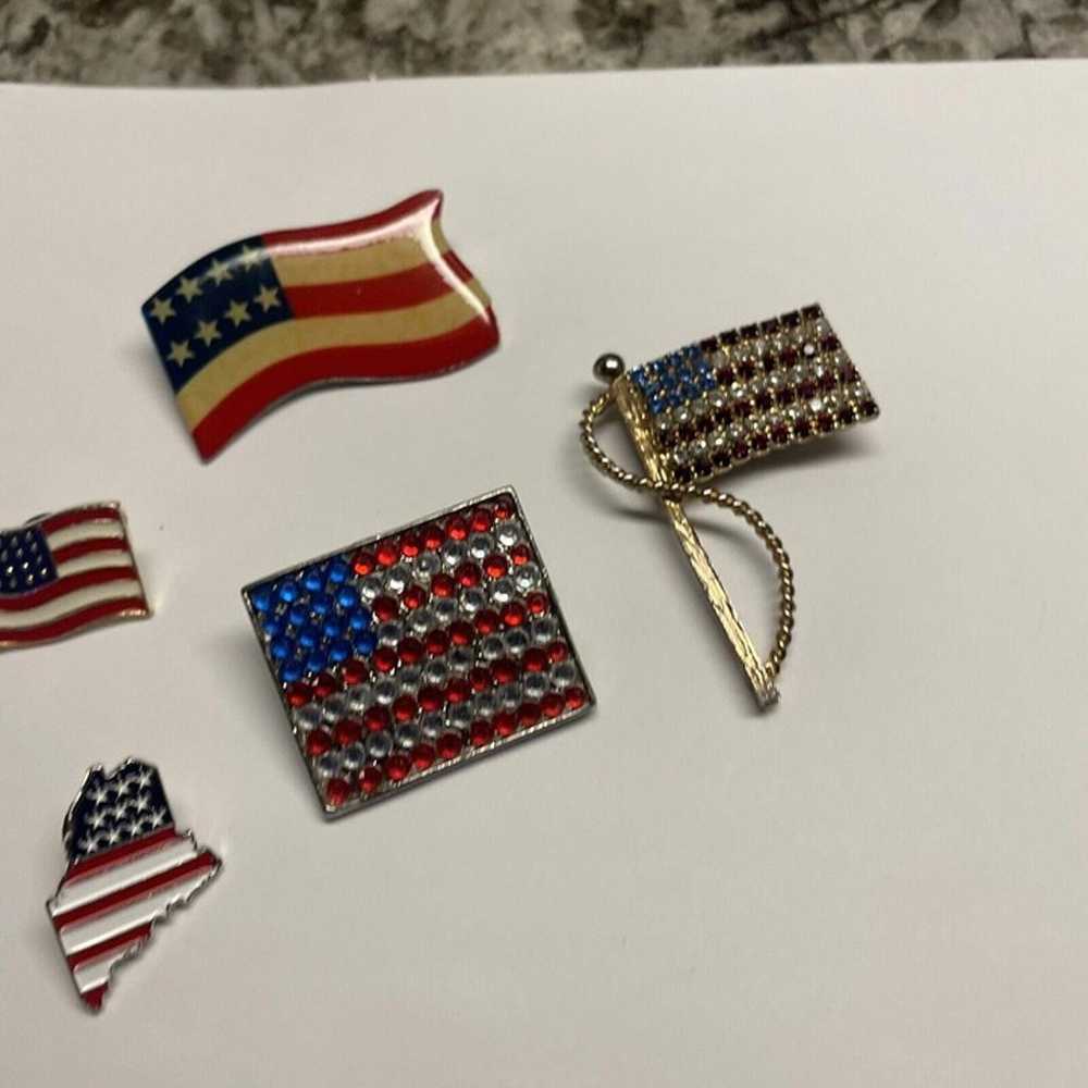 Lot Of 5 Vintage - Modern Brooch Pins Patriotic A… - image 4