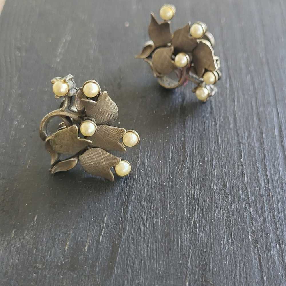 Vintage Screw On Earrings - image 1