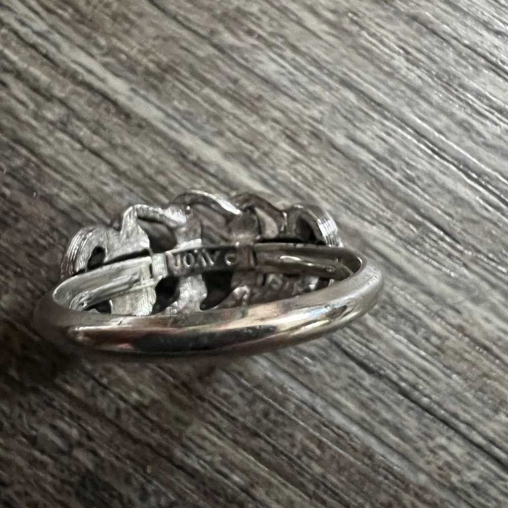 Vintage Silver Toned Avon Ring - image 3