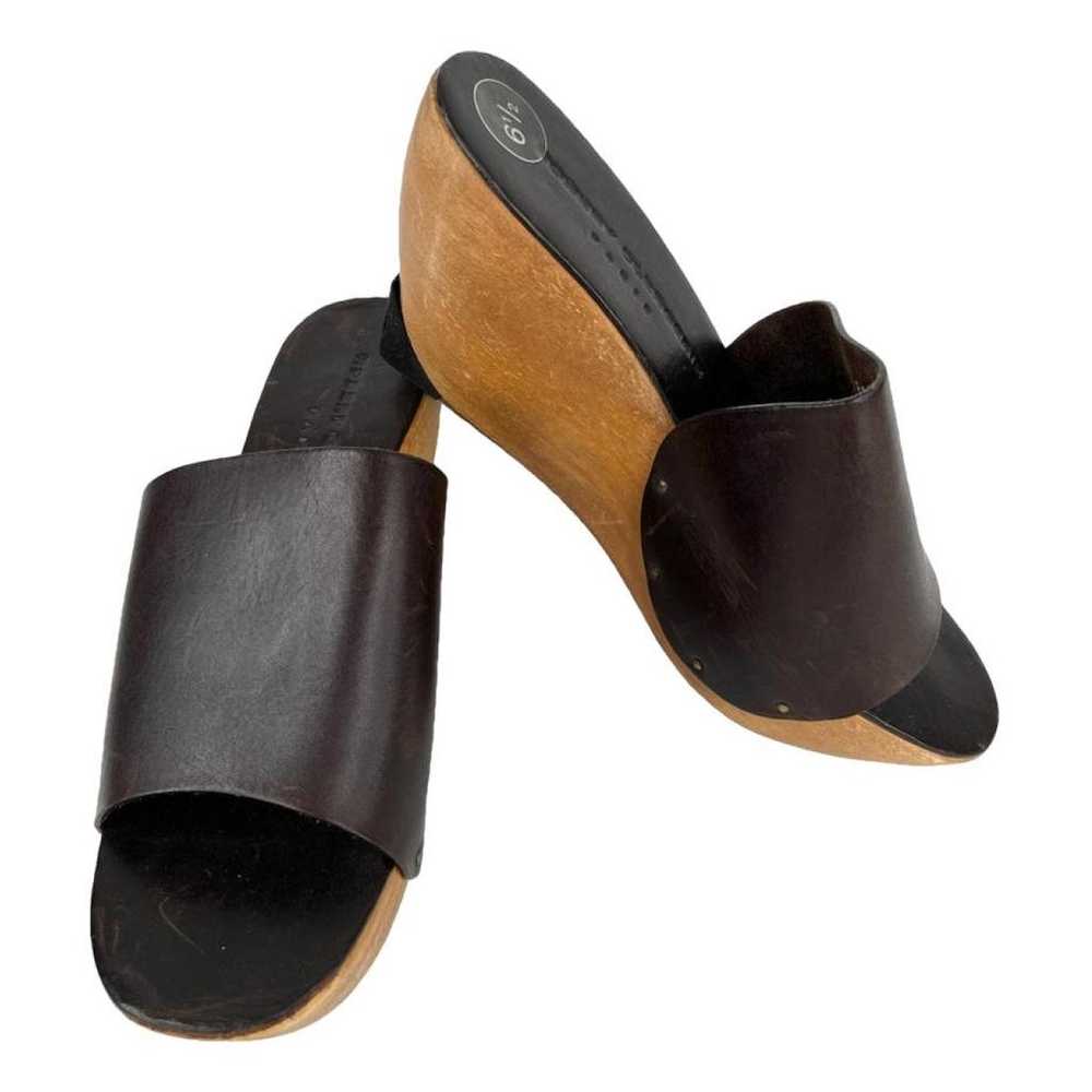 Robert Clergerie Leather sandal - image 1