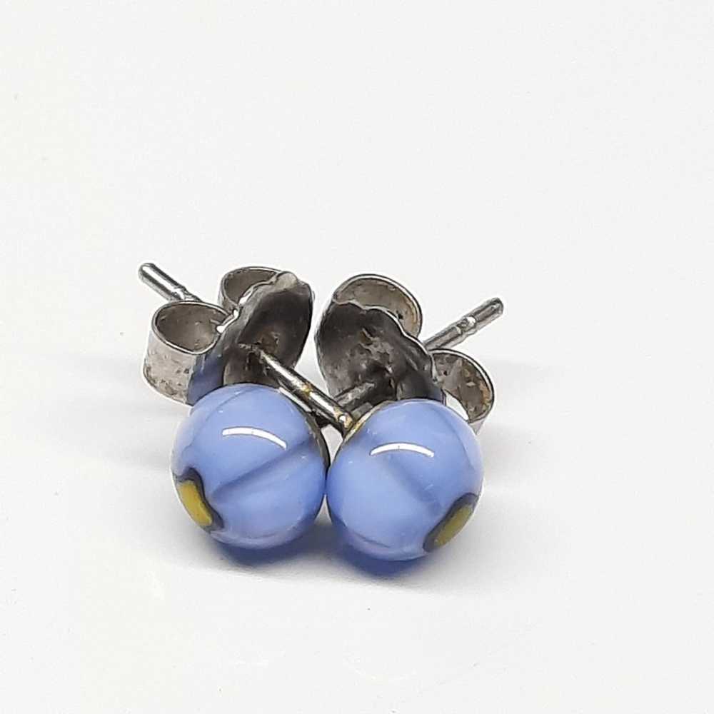 Vintage Murano glass stud earrings A12 - image 2