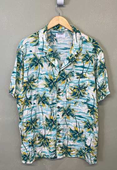 Vintage Old Navy Hawaiian Shirt Multicolour Palm … - image 1