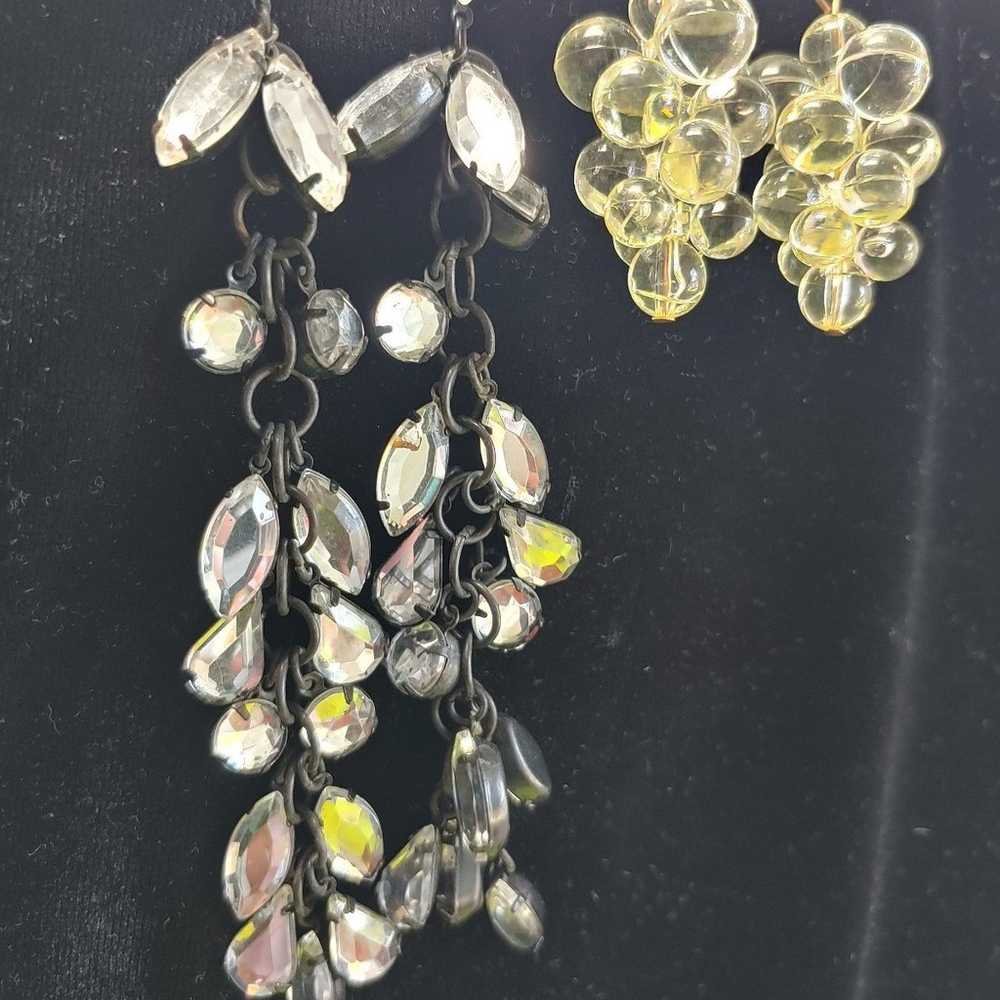 Costume Jewelry large earring lot - image 5