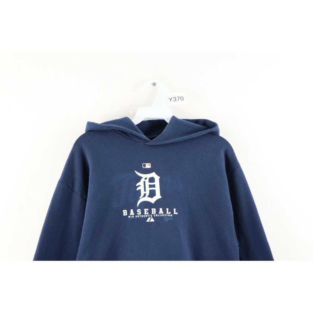 Majestic × Vintage Vintage Majestic Faded Detroit… - image 2