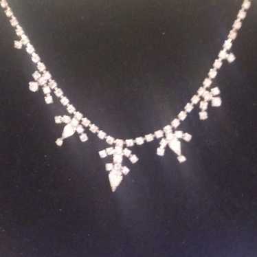 Vintage Duane Rhinestone Choker - image 1