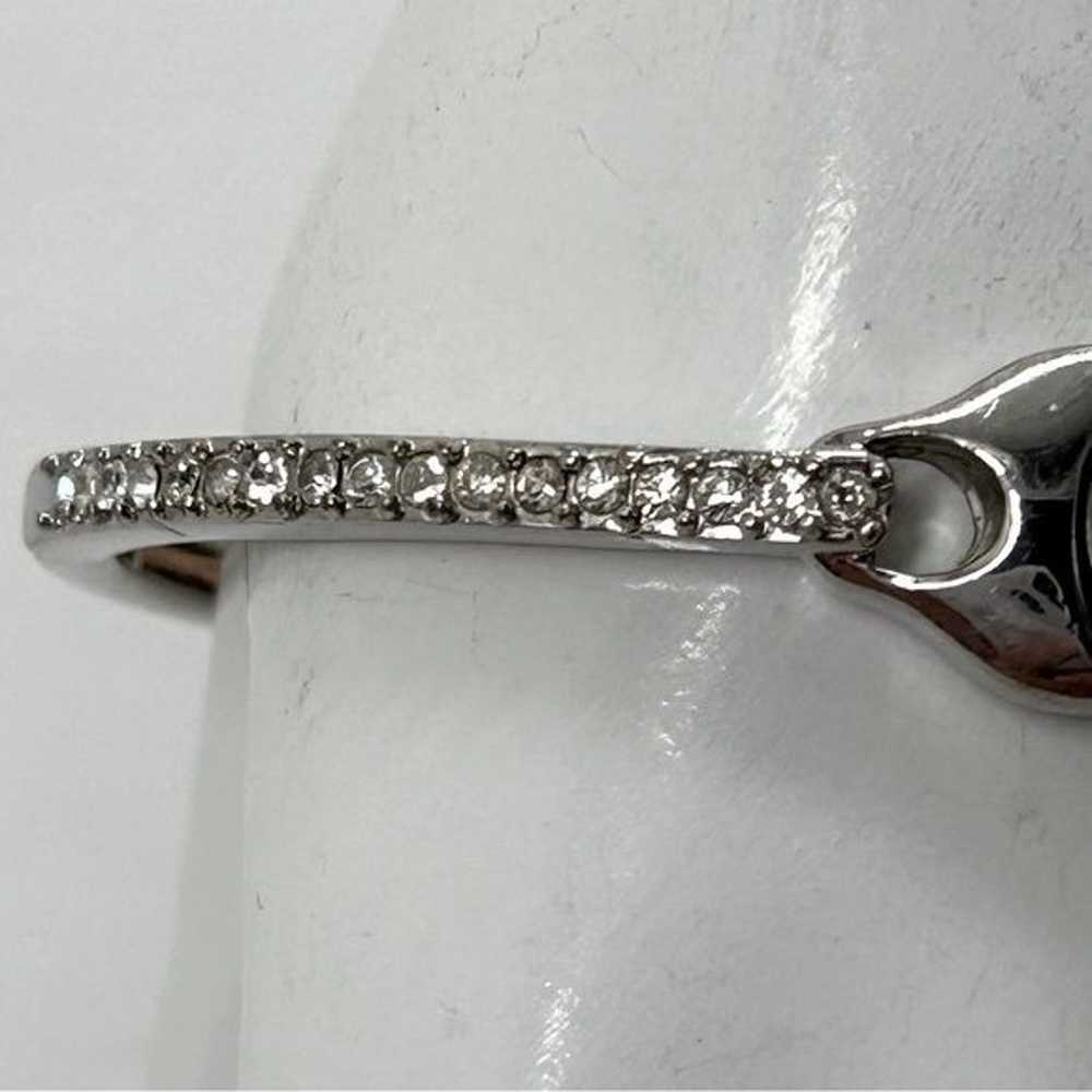 Avon, Vintage Silver Bracelet With Steel Gray Pea… - image 5